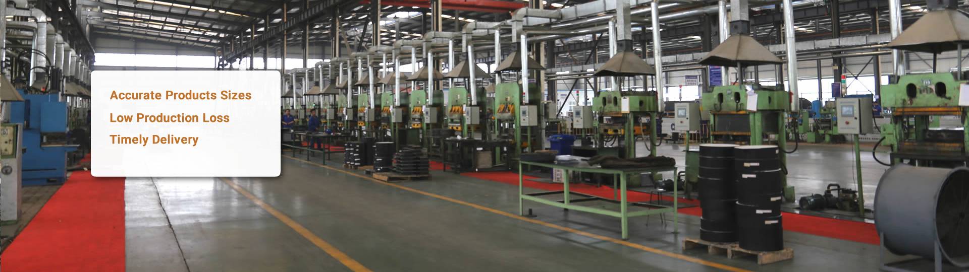 A bearing pad workshop with several advanced equipment.